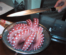 ゆでダコと名刀