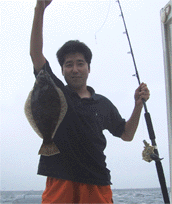 ヒラメが釣れました