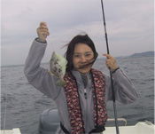 初めてカワハギが釣れた!